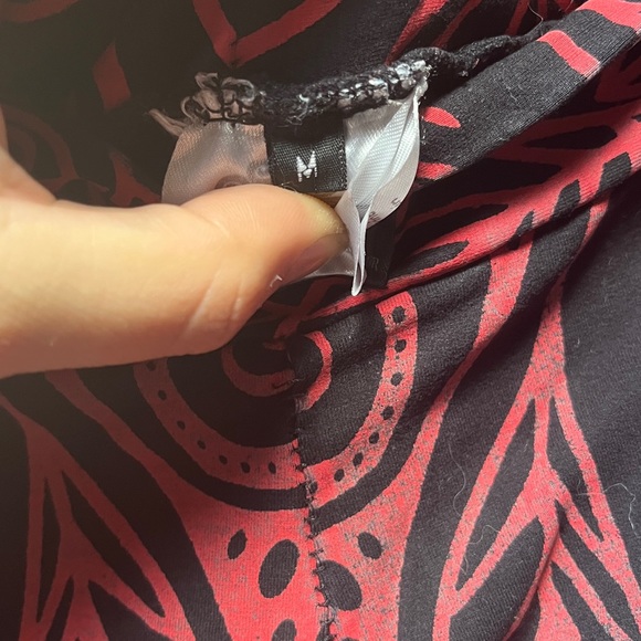 Black and red Merkaba Divinitree bell bottom festival pants - Picture 7 of 10